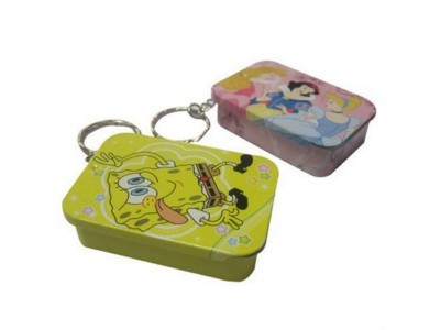 Slid lid tin box