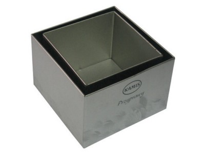 Square tin boxes