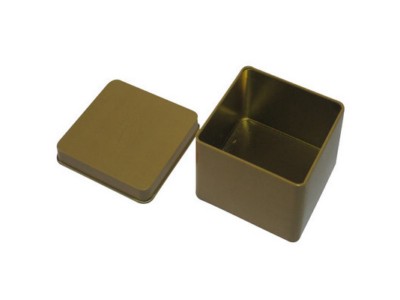 Square tin case