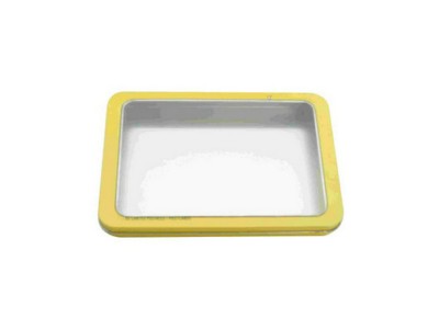 Rectangular tin boxes with PVC window