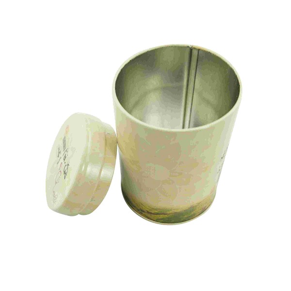 Tea tin cans with inner lid