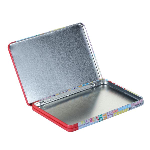 Rectangular CD DVD tin case