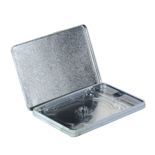 Rectangular CD DVD tin case